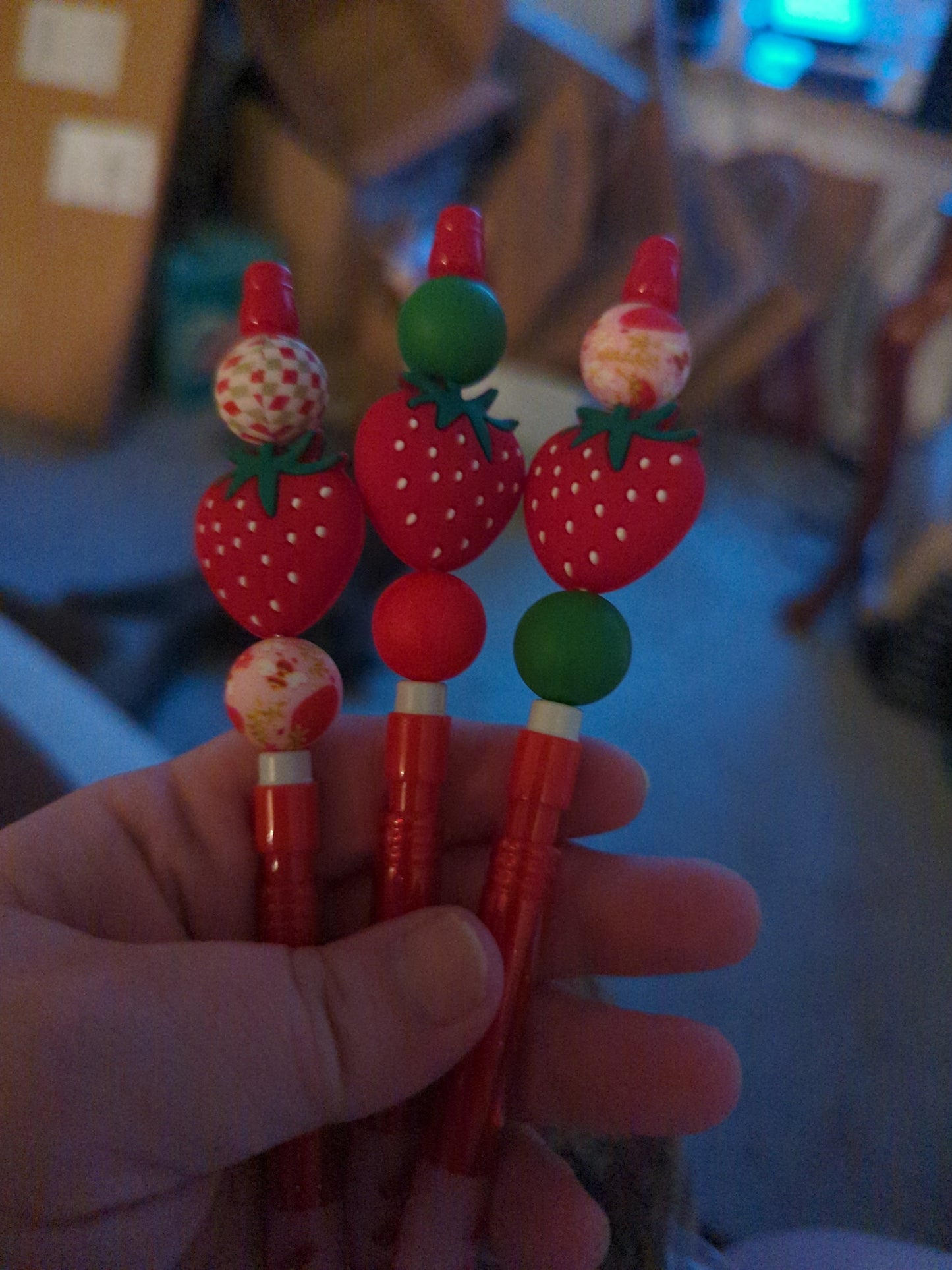 Strawberry pens/pencils