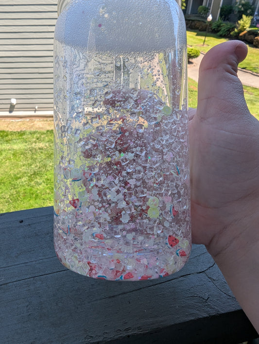 Watermelon lemonade tumbler